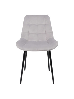 Стул Алвест AV 405 светло-серый/черный спереди