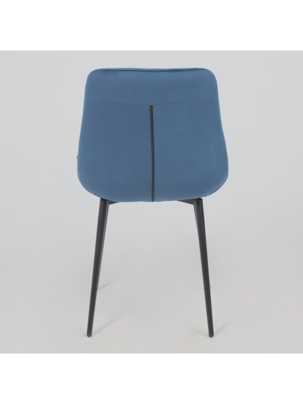 Стул Алвест AV 405 синий Confetti deep ocean/черный сзади