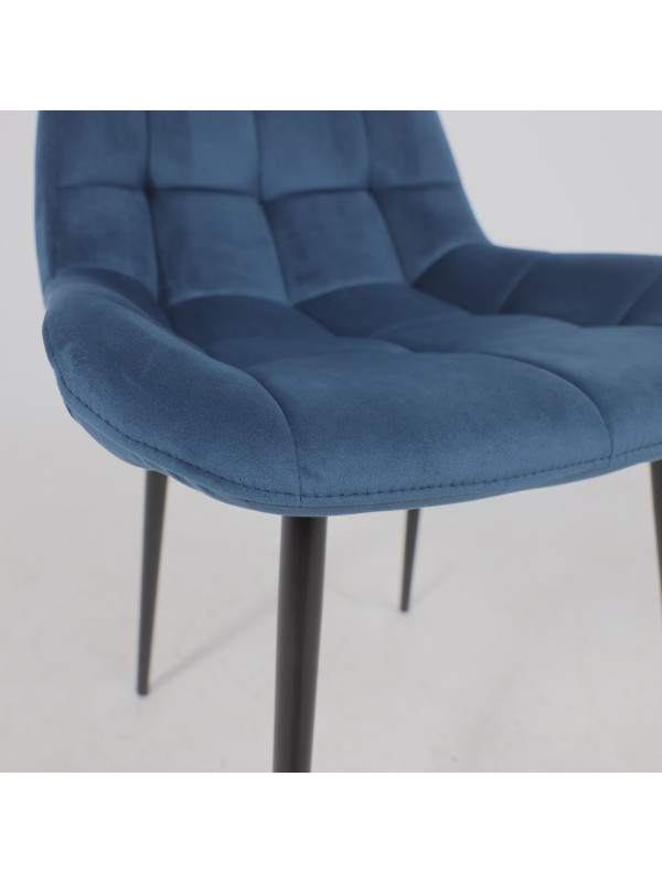 Стул Алвест AV 405 синий Confetti deep ocean/черный сверху