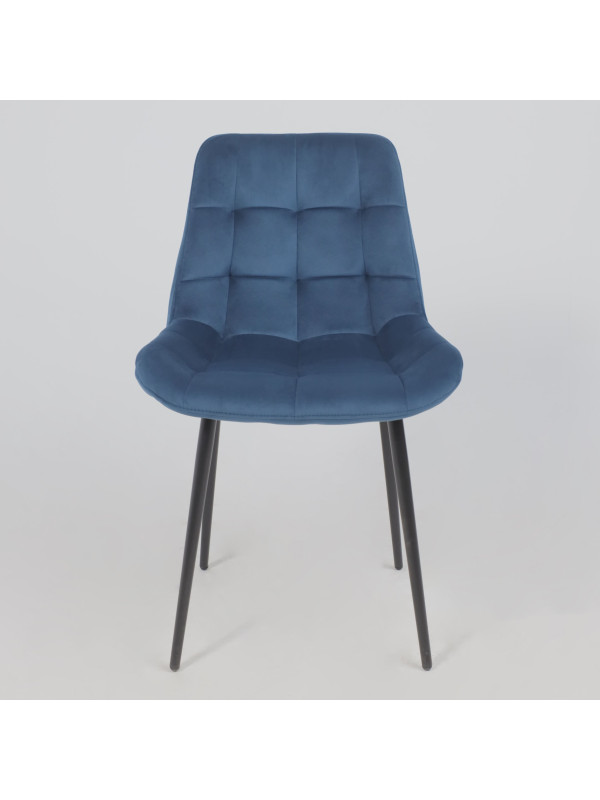 Стул Алвест AV 405 синий Confetti deep ocean/черный сверху