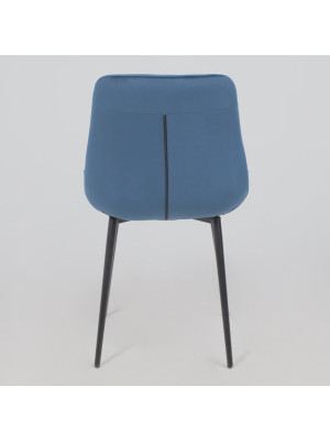 Стул Алвест AV 405 синий Confetti deep ocean/черный сзади