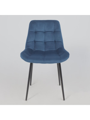 Стул Алвест AV 405 синий Confetti deep ocean/черный сверху