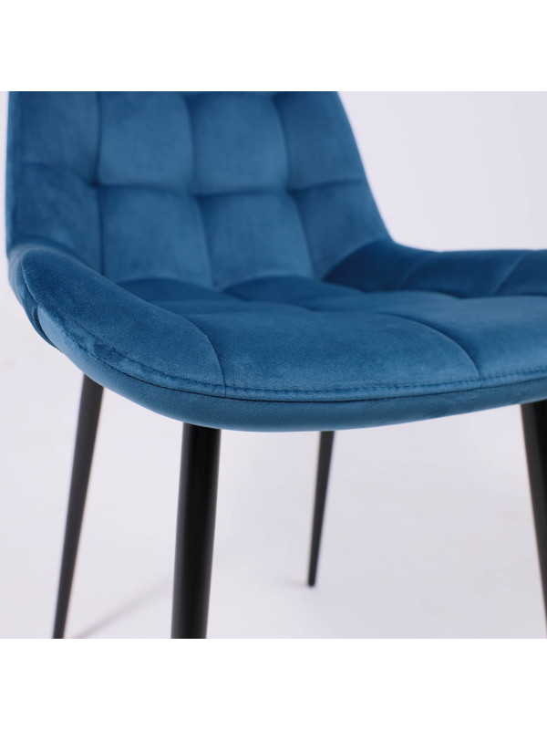 Стул Алвест AV 405 синий H-58/черный вблизи