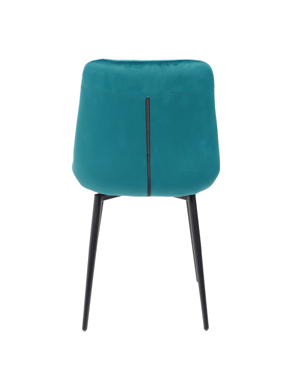 Стул Алвест AV 405 темно-бирюзовый/черный сзади