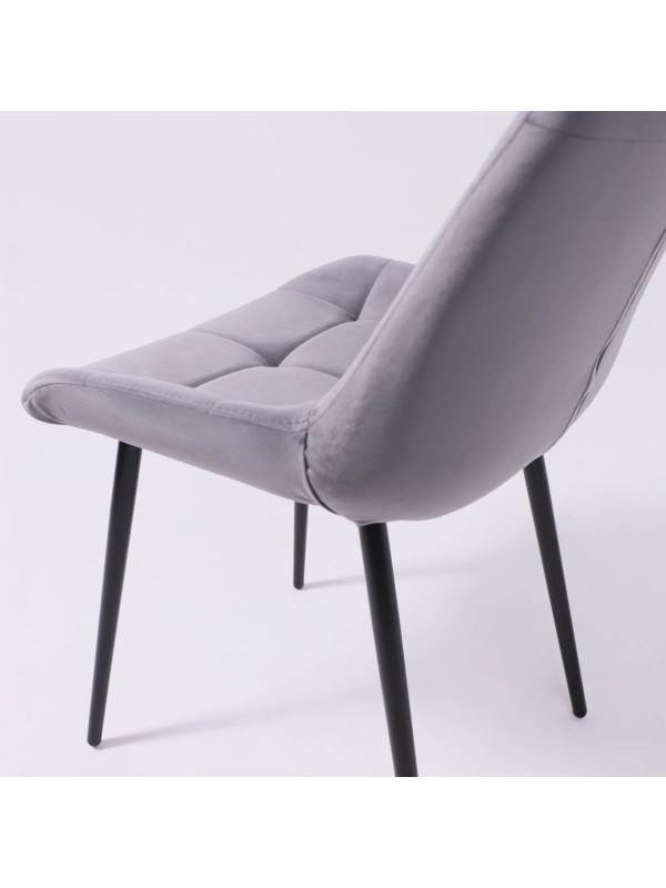 Стул Алвест AV 405 темно-серый H-15/черный под углом