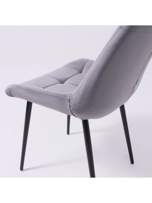 Стул Алвест AV 405 темно-серый H-15/черный под углом