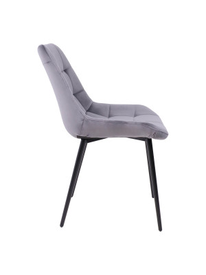 Стул Алвест AV 405 темно-серый H-15/черный сбоку