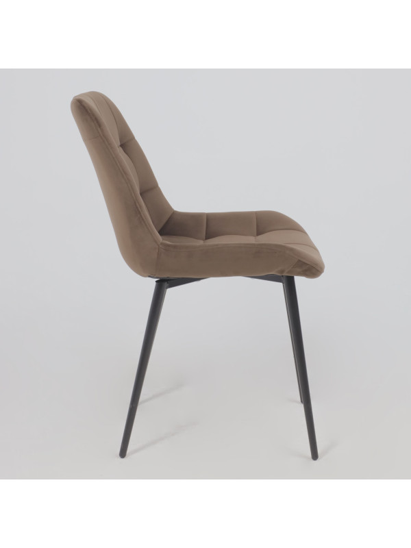 Стул Алвест AV 405 шоколадный/черный сбоку