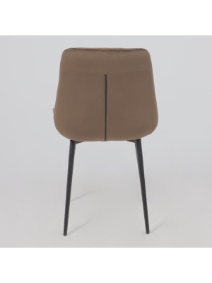 Стул Алвест AV 405 шоколадный/черный сзади