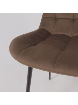 Стул Алвест AV 405 шоколадный/черный вблизи