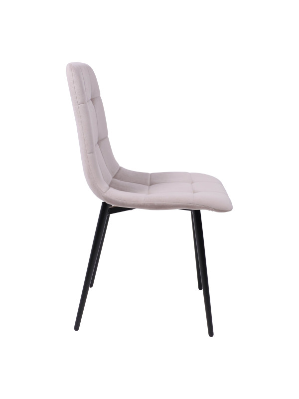 Стул Алвест AV 406-N бежевый/черный сбоку