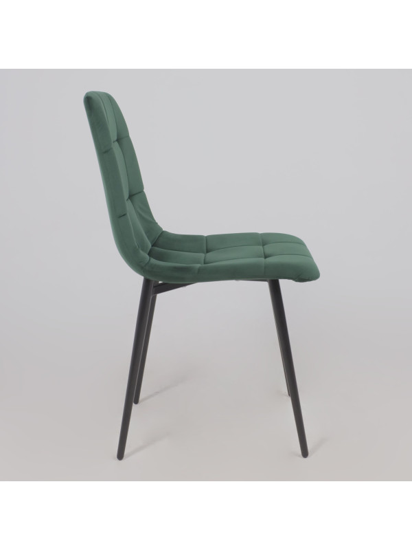 Стул Алвест AV 406-N зеленый/черный сбоку