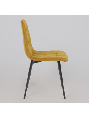 Стул Алвест AV 406-N карри/черный сбоку