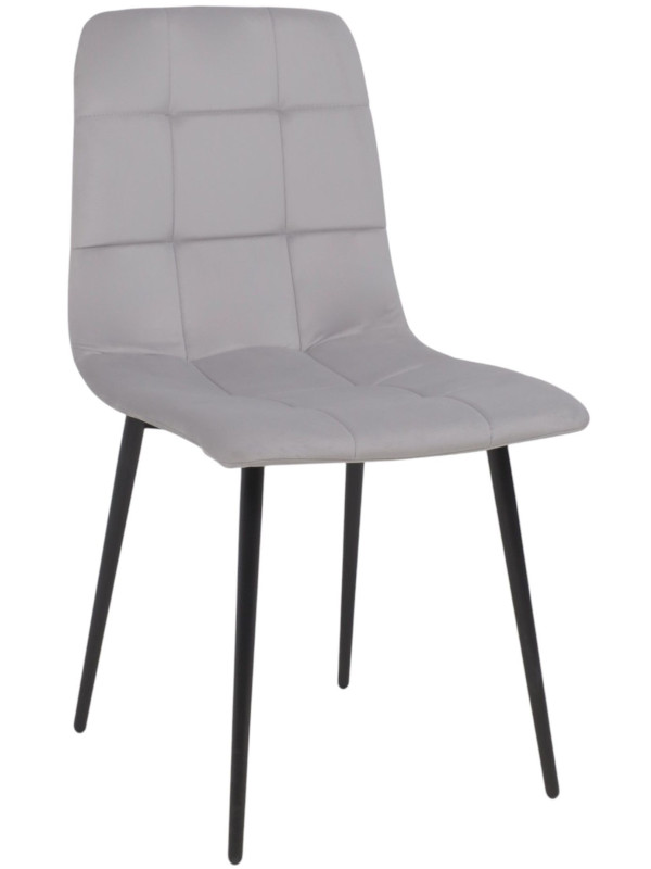 Стул Алвест AV 406-N светло-серый/черный