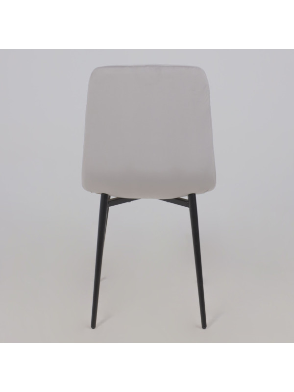 Стул Алвест AV 406-N светло-серый/черный сзади