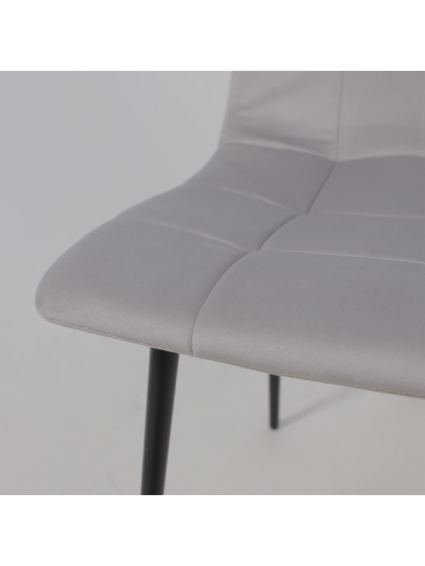 Стул Алвест AV 406-N светло-серый/черный вблизи