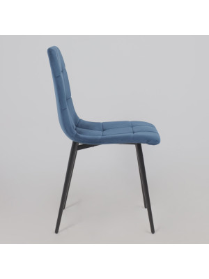 Стул Алвест AV 406-N синий/черный сбоку