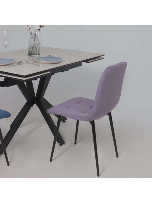 Стул Алвест AV 406-N  сливовый/черный в интерьере