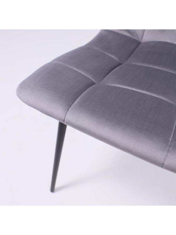 Стул Алвест AV 406-N темно-серый/черный вблизи