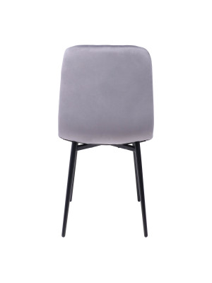 Стул Алвест AV 406-N темно-серый/черный сзади