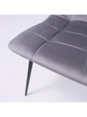 Стул Алвест AV 406-N темно-серый/черный вблизи