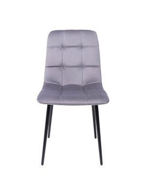 Стул Алвест AV 406-N темно-серый/черный спереди