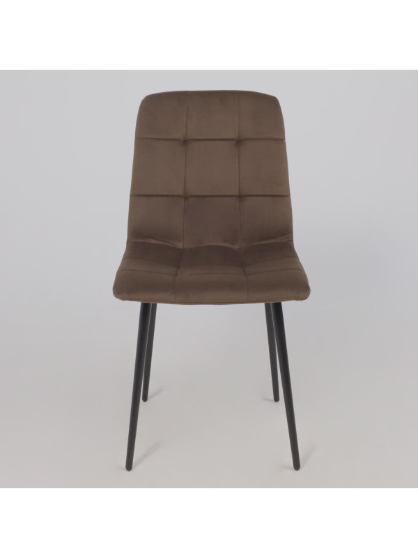 Стул Алвест AV 406-N шоколадный/черный спереди