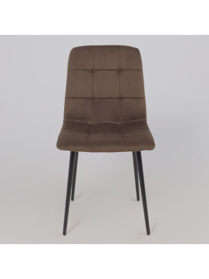 Стул Алвест AV 406-N шоколадный/черный спереди