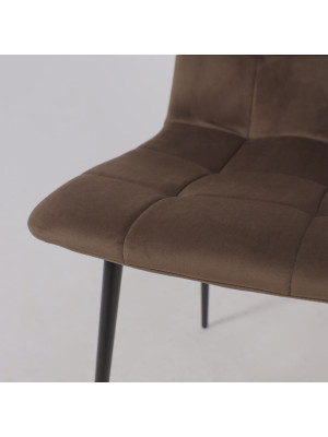 Стул Алвест AV 406-N шоколадный/черный вблизи