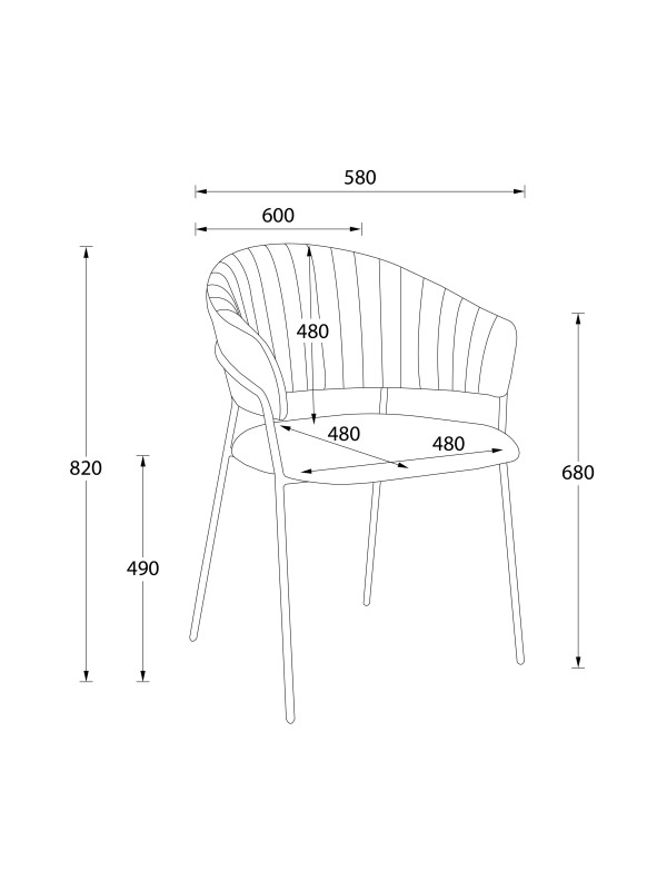 Стул Алвест AV 433 изумрудный/черный схема