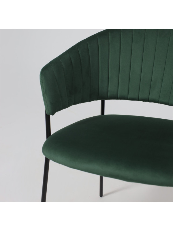 Стул Алвест AV 433 изумрудный/черный вблизи