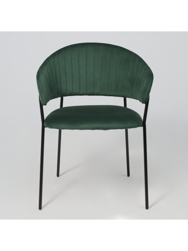 Стул Алвест AV 433 изумрудный/черный спереди