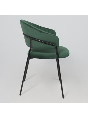 Стул Алвест AV 433 изумрудный/черный сбоку