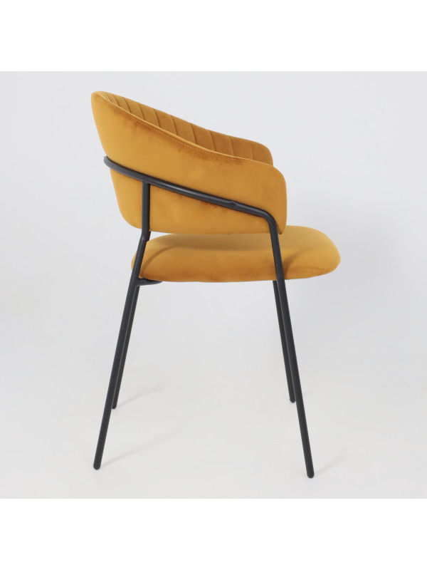 Стул Алвест AV 433 карри/черный сбоку