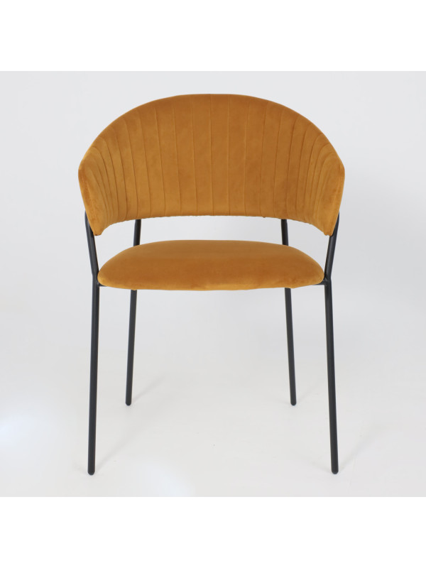 Стул Алвест AV 433 карри/черный спереди