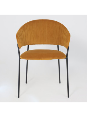 Стул Алвест AV 433 карри/черный спереди