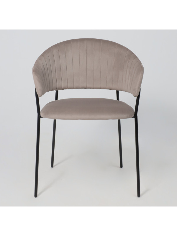 Стул Алвест AV 433 светло-коричневый/черный спереди