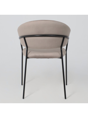 Стул Алвест AV 433 светло-коричневый/черный сзади