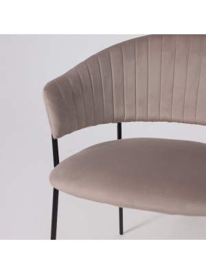 Стул Алвест AV 433 светло-коричневый/черный вблизи