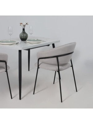 Стул Алвест AV 433 светло-серый/черный в интерье