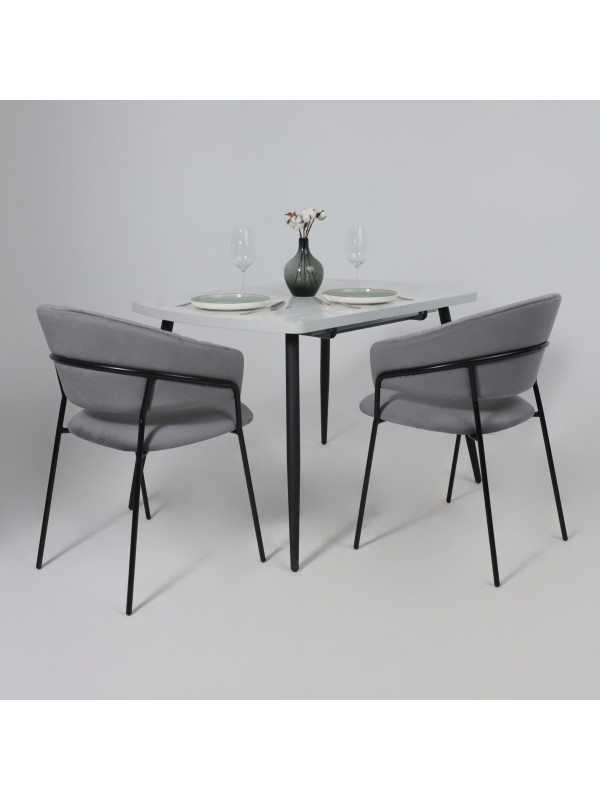 Стул Алвест AV 433 темно-серый/черный в интерьере