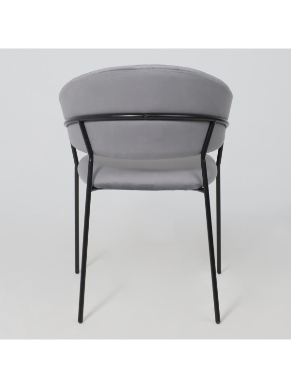 Стул Алвест AV 433 темно-серый/черный сзади