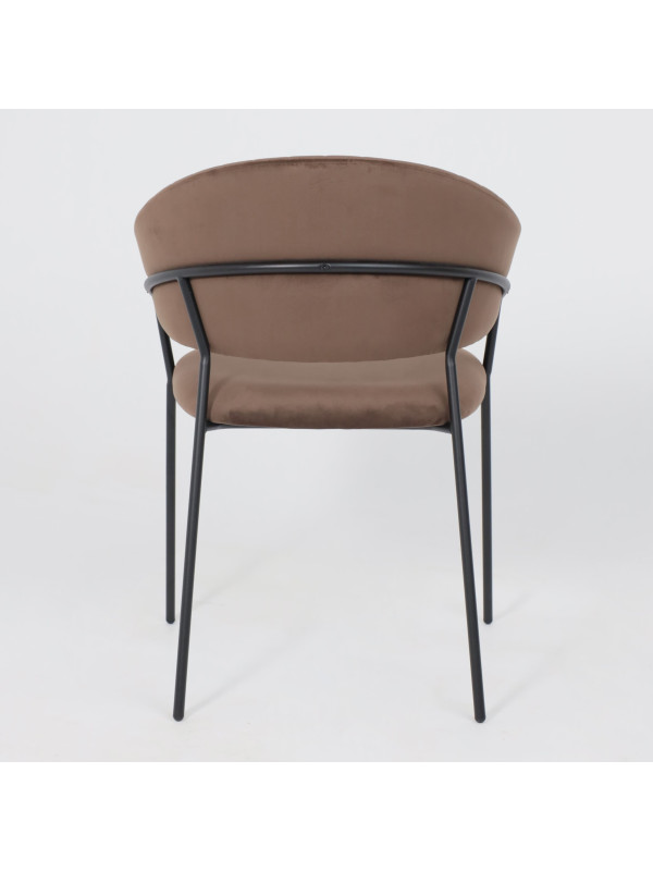 Стул Алвест AV 433 шоколадный/черный сзади