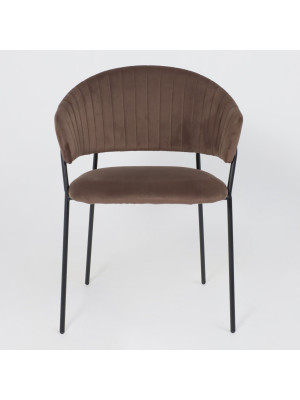 Стул Алвест AV 433 шоколадный/черный спереди