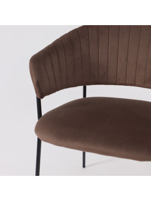 Стул Алвест AV 433 шоколадный/черный вблизи