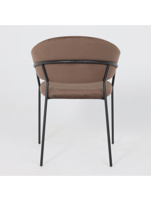 Стул Алвест AV 433 шоколадный/черный сзади