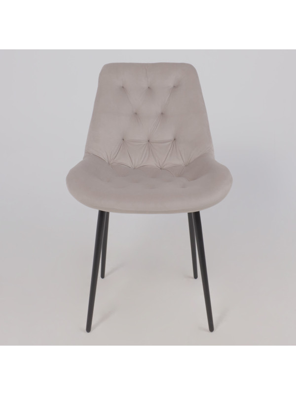 Стул Алвест AV 435 бежевый/черный спереди