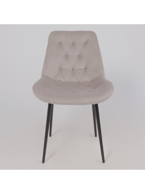 Стул Алвест AV 435 бежевый/черный спереди