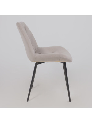 Стул Алвест AV 435 бежевый/черный сбоку