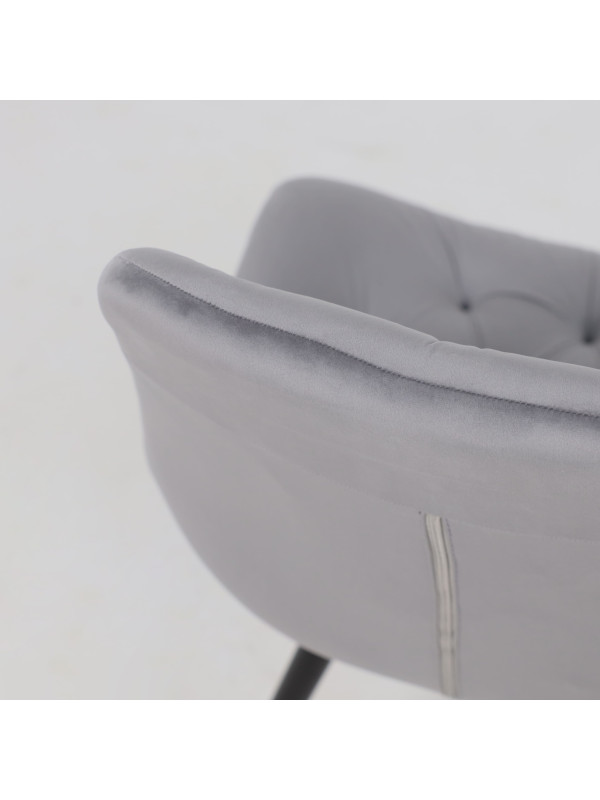 Стул поворотный Алвест AV 435 темно-серый/черный сверху